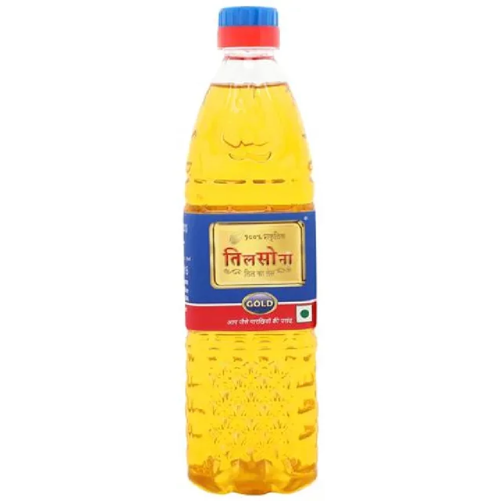 Tilsona Gold Til-Sesame-Gingelly Edible Oil - 100percent Natural, Rich In Omega 6, Good For Heart, 200 ml-1.webp